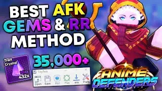 The BEST AFK Gem/Reroll Macro For Update 1 Anime Defenders