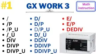 DEDIV INSTRUCTION IN PLC | MITSUBISHI PLC DEDIV INSTRUCTION | math instructions for plc | plc math |