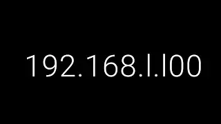 192.168.l.l00 Admin Login ️(Username & Password)