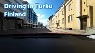 Driving in Turku, Finland