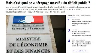 Mais c’est quoi ce « dérapage massif » du déficit public ?