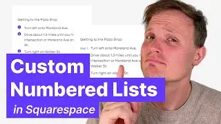 Customizing Numbered Lists In Squarespace