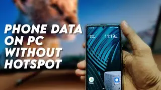 How to use phone data on PC or Laptop WITHOUT Hotspot?