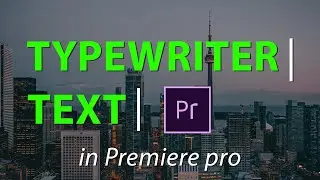 Typewriter effect premiere pro || in Urdu/Hindi