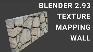 Blender 2.93 Texture mapping wall