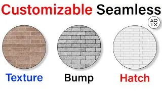 Editable Seamless Textures, Bump and Hatch Patterns on Architextures