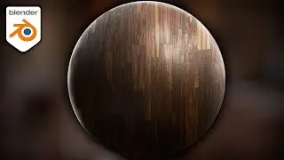 Procedural Dark Wood Floor Boards Material (Blender Tutorial)