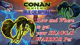 How and Where to get your SHAGGAI WARRIOR and SHAGGAI DRONE PETS Conan Exiles Isle of Siptah