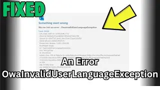 Outlook Error We Ran Into An Error OwaInvalidUserLanguageException