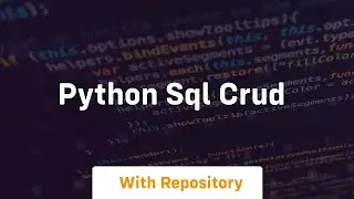 python sql crud