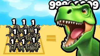 ЭВОЛЮЦИЯ ОБЪЕДИНЕНИЯ ДИНОЗАВРОВ! | Dinosaur Battle: Merge & Fight