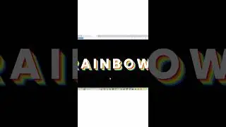 Rainbow Text Shadow CSS Text Hover Effect