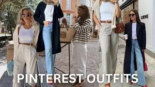 RECREATING SPRING PINTEREST OUTFITS 2024 | Casual Outfit Ideas