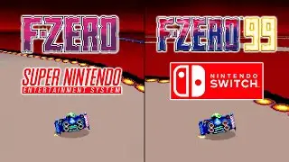 F-Zero 99 - King League Graphics Comparison (Switch vs. SNES)