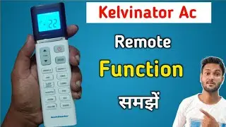 How to use kelvinator ac remote control | kelvinator ac remote setting