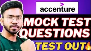 Crack Accenture Online Round 2024 🔥| Accenture Mock Test Questions | MUST WATCH