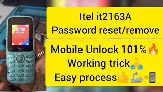 itel it2163A password unlock #2024 #video