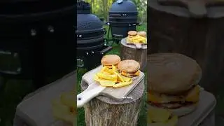 Grill Burger Menü & Pommes | BBQ Burger Menu & Fries | Hamburger Menü & Patates Kızartması - #Shorts