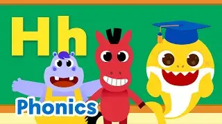 Animals with Letter H | ABC Song & More | 15-Minute Learning with Baby Shark