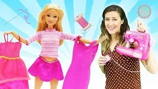 Nueva ropa para la muñeca Barbie. Vídeos infantiles para niñas.