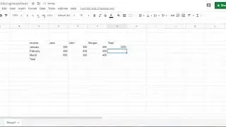 How to do summation in Google Spreadsheets