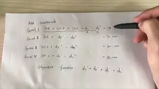 Goal Programming Tutorial (in Chinese)