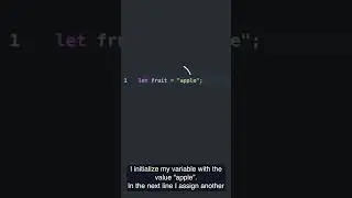 JavaScript variables reassignment explained in an animated video