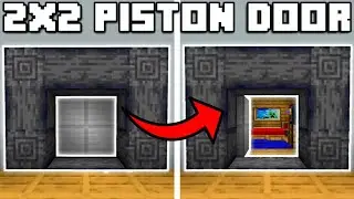 🦅 EASY 2x2 SLIDING PISTON DOOR - MINECRAFT BEDROCK 1.19!