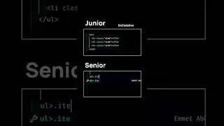 Junior vs Senior: HTML Emmet Version Part 2 