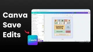 How to Manually Save Edits on Canva