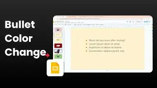 How to Change Bullet Color in Google Slides