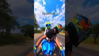 Они едут за НАМИ..😅 Хорошо, что ПОСИГНАЛИЛ, так бы не заметил😂 #reaction #bikelover