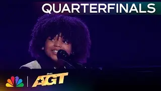 9-Year-Old Journeyy Sings "Three Little Birds" by Bob Marley | Quarterfinals | AGT 2024