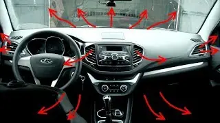 Lada Vesta. Распределение потоков отопителя