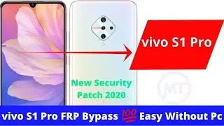 VIVO S1 Pro FRP BYPASS VIVO S1 Pro FRP BYPASS LOCK VIVO S1 Pro GOOGLE Account Frp Bypass Without PC