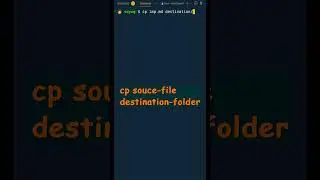 `cp` Command in Linux! (Part - 1: Copy operation) #shorts #linux #linuxcommands #linux_tutorial