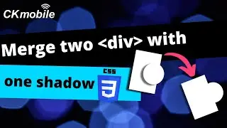 CSS: How to merge two divs with one shadow?