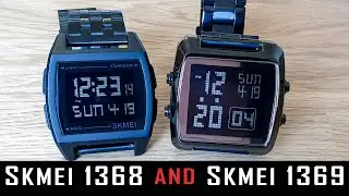 2 digital Skmei watches 1368 and 1369 review and comparison 