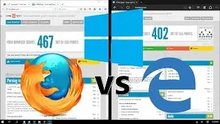 Browser Battle : Which is Best Browser - Microsoft EDGE vs Mozilla FIREFOX - Browser Benchmark Test