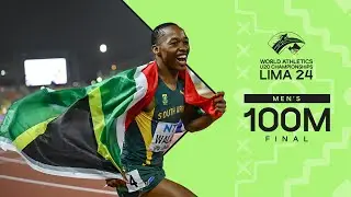 🇿🇦's Bayanda Walaza  storms to 100m world U20 title | World Athletics U20 Championships Lima 2024