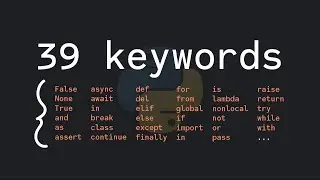 All 39 Python Keywords Explained