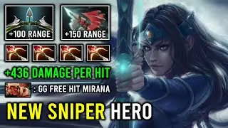 NEW Sniper Hero +250 Attack Range Unlimited Crit 436 Damage Per Hit Offlane Mirana Dota 2