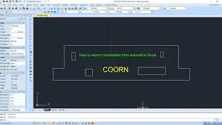 How to export coordinates from autocad to Excel