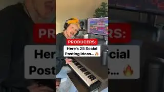 25 Producer Social Media Post Ideas #shorts #producer