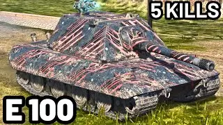 E 100 | 7.5K DAMAGE | 5 KILLS | WOT Blitz Pro Replays