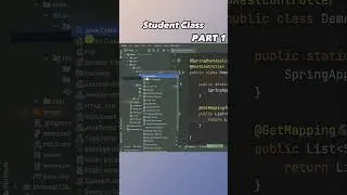 Spring Boot Project | Student Class part 1