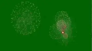 Fireworks Animation Green Screen