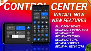 NEW CONTROL CENTER UPDATE MIUI 11 DEVICES | ENABLE MIUI 12 NEW CONTROL CENTER IN  XIAOMI DEVICES