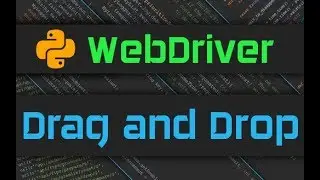 Selenium Webdriver - Everything on Drag and Drop with Python WebDriver