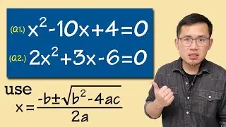 How to solve quadratic equations by using the quadratic formula